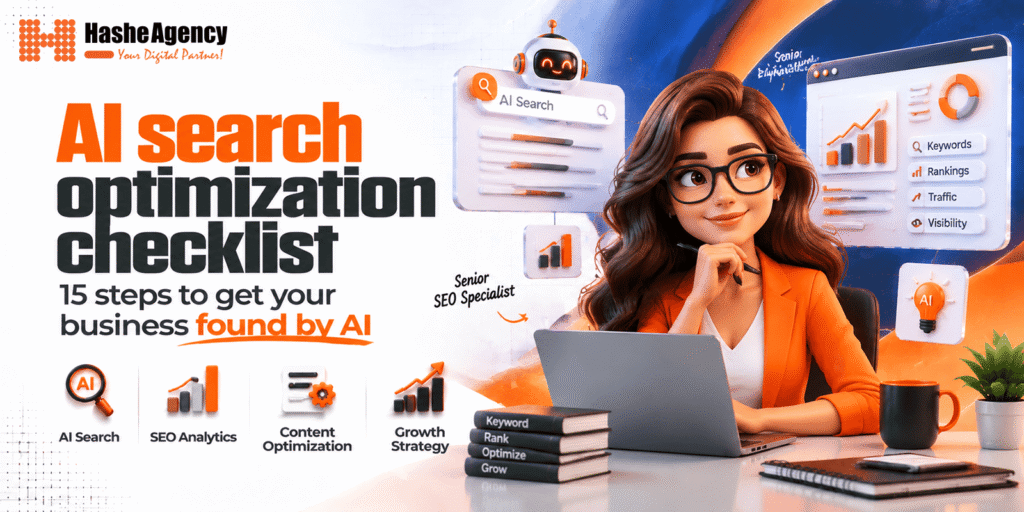 AI Search Optimization checklist for improving business visibility in AI search